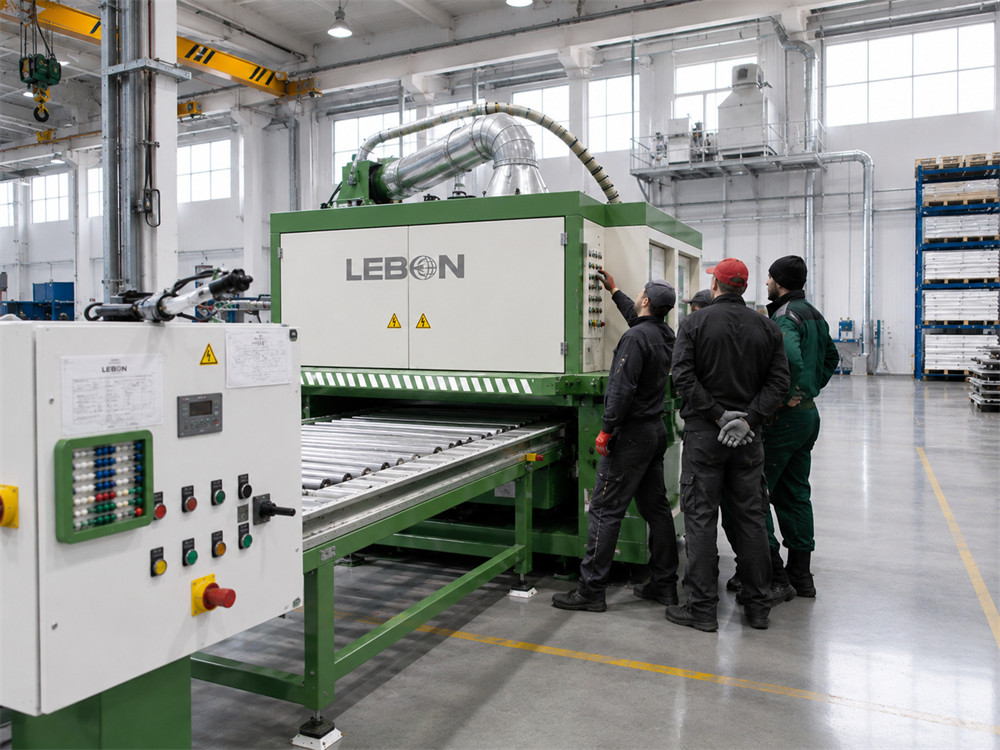 Stainless Steel No.4 Grinding Machine in Operation